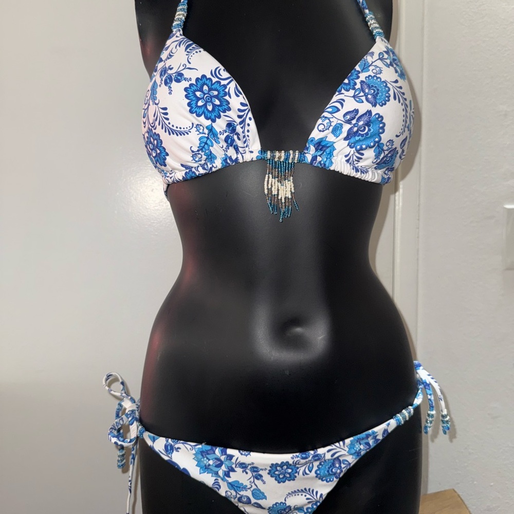 Cassea Blue and White Porcelain-Inspired Bikini